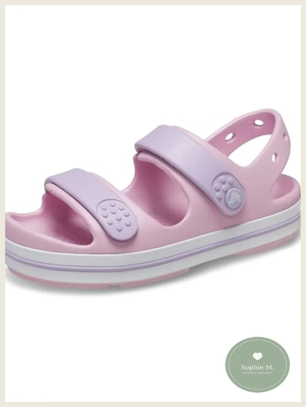 Kids Crocband Cruiser Sandals - PU Leather Athletic Sandals